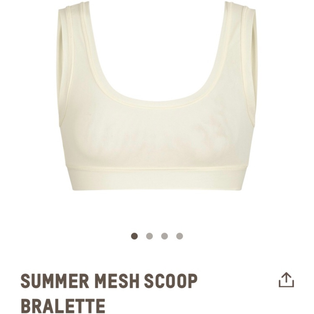 Skims summer mesh bralette in bone